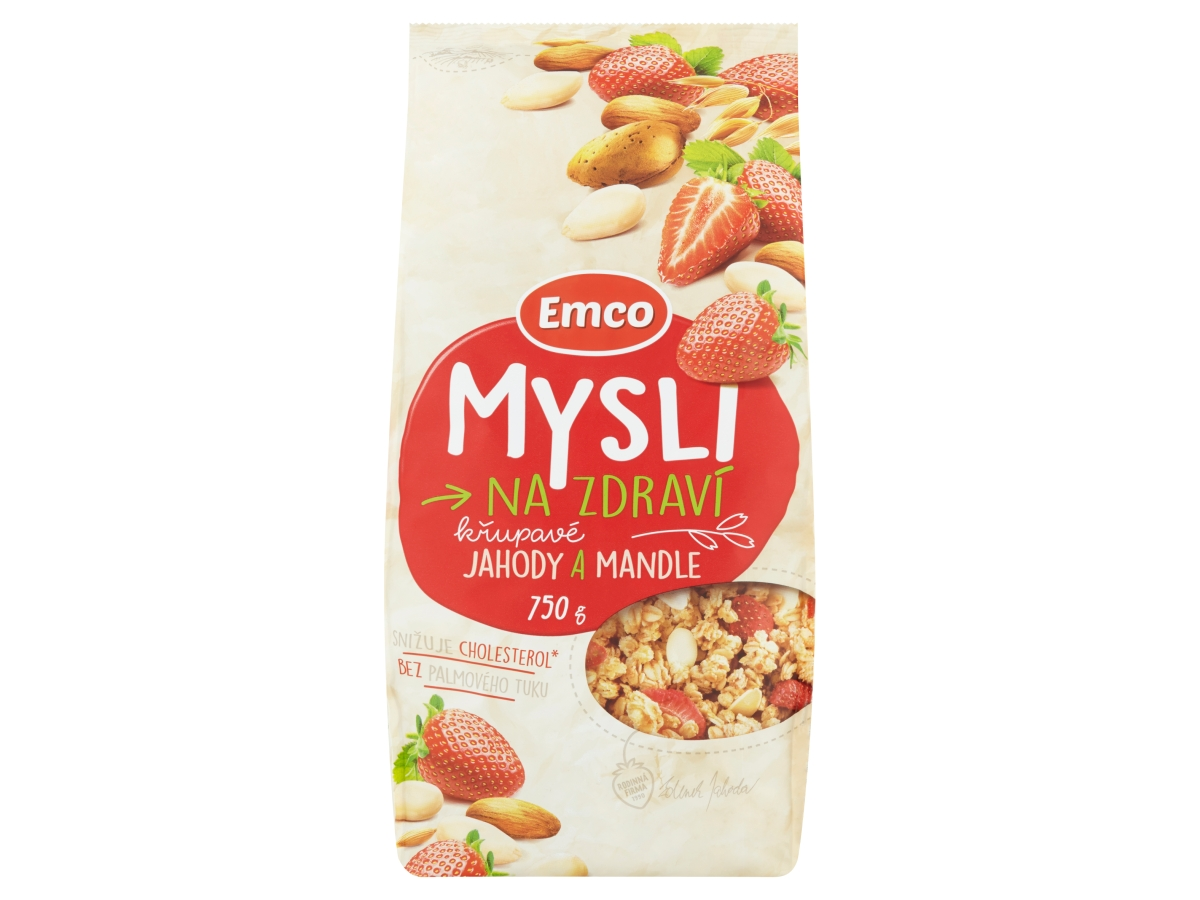 EMCO Mysli chrumkavé jahoda a mandle 750 g
