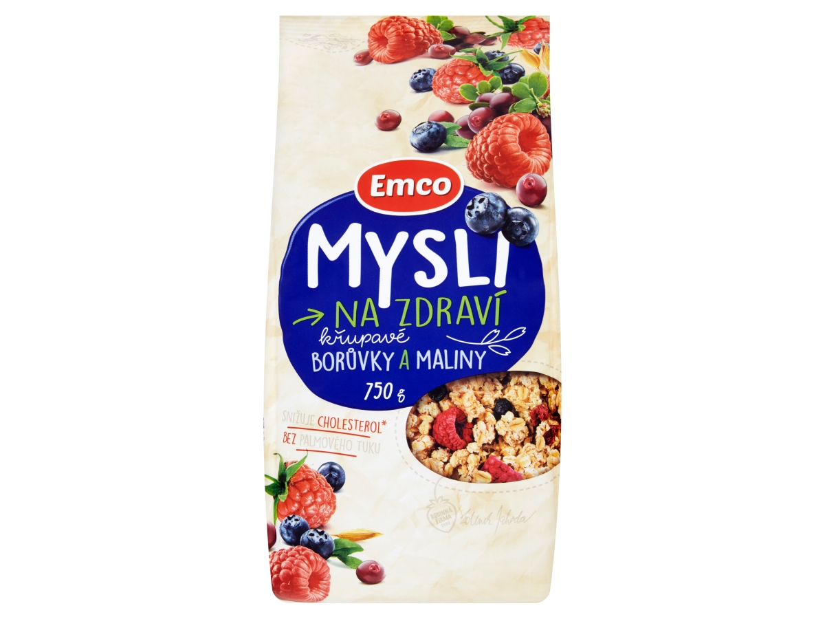 EMCO Mysli čučoriedky a maliny 750 g