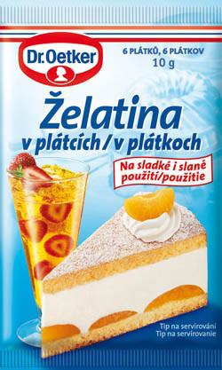 Dr. Oetker Želatína plátky 25 x 10 g