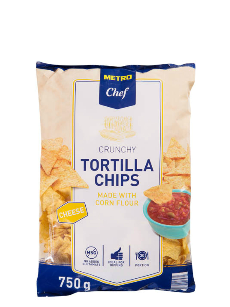 METRO Chef Tortilla chips cheese / syrové 750 g