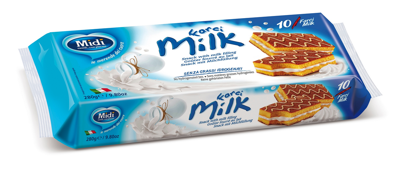 TOP Nitra Midi Farci Milk koláčik 10 x 28 g