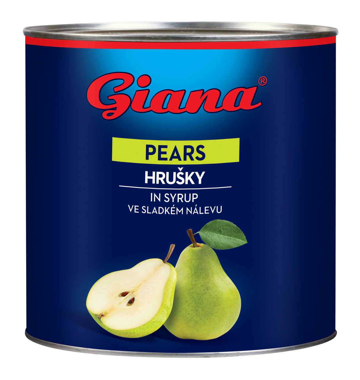 Giana Hrušky lúpané polené kompót 2650 ml