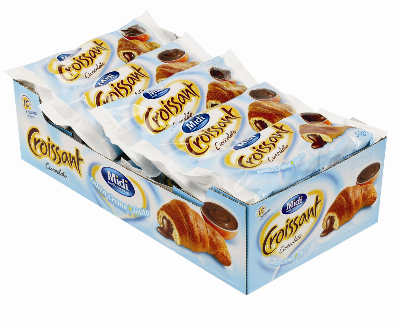 TOP Nitra Midi croissant s čokoládovou plnkou 10 x 50 g