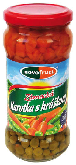 Novofruct Zámocká karotka s hráškom 6 x 330 g