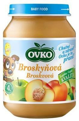 OVKO Detská výživa jablko a broskyňa 6 x 190 g
