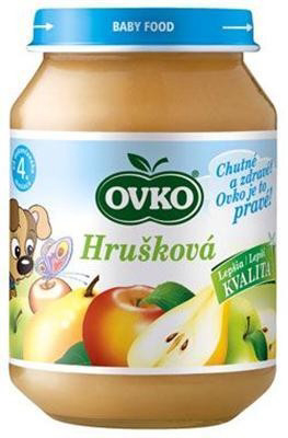 OVKO Detská výživa hrušková s jablkami 6 x 190 g