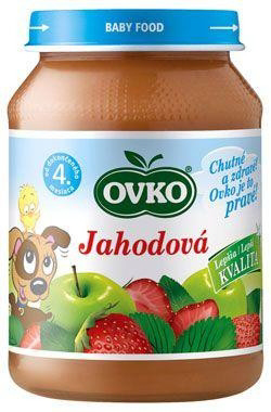 Novofruct Ovko Detská výživa jablková s jahodami 6 x 190 g