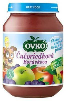 Novofruct Ovko Detská výživa jablková s čučoriedkami 6 x 190 g