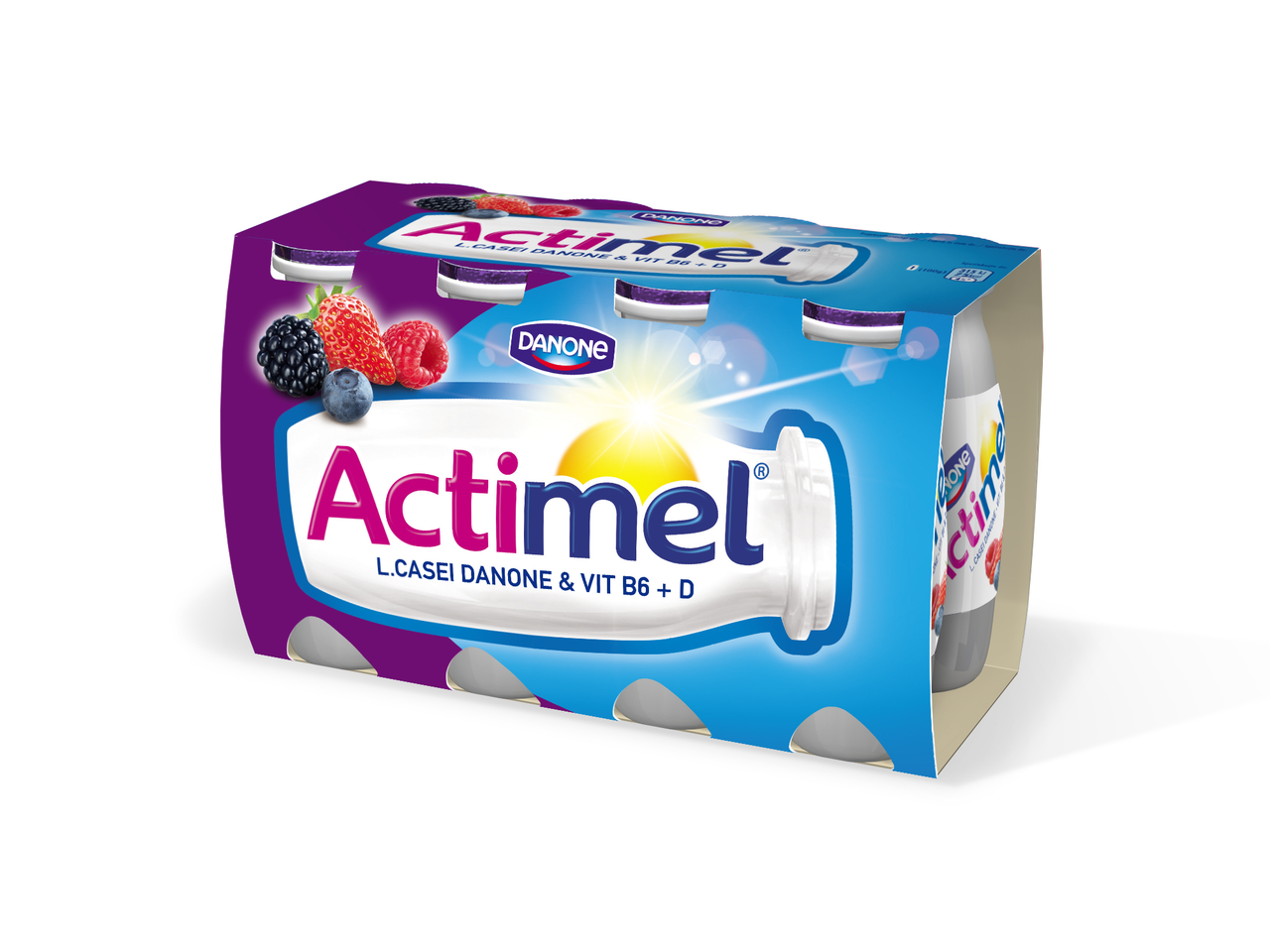 DANONE Actimel Jogurtové mlieko lesné ovocie chlad. 8 x 100 ml