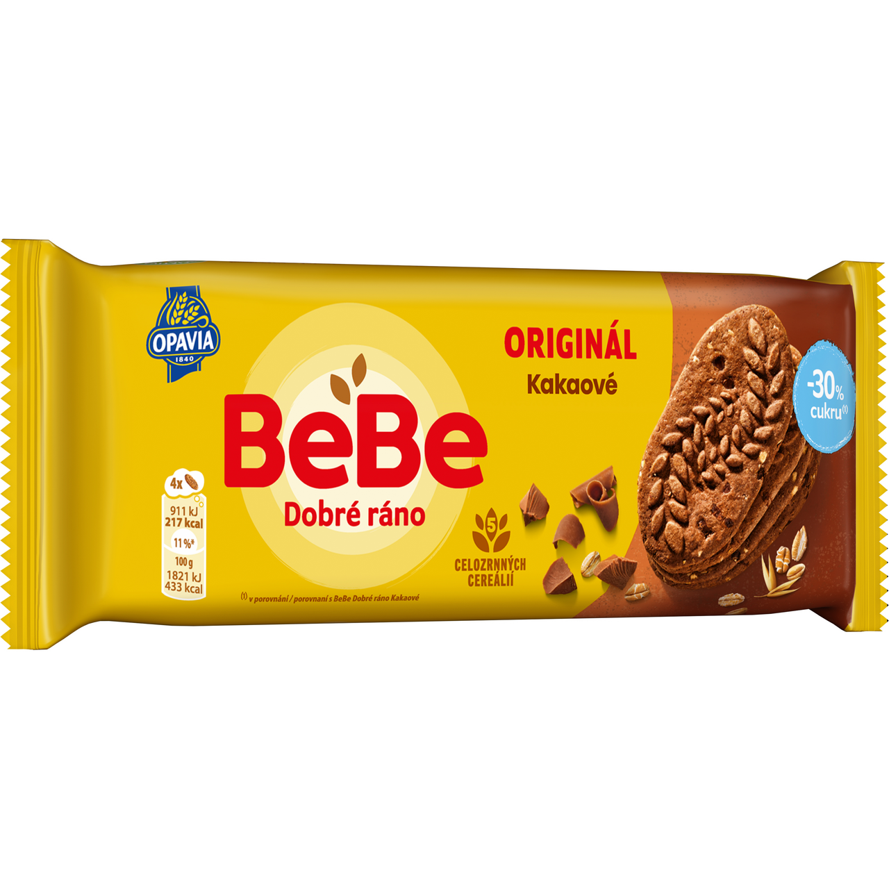 OPAVIA BeBe Dobré ráno kakaové -30 % cukru 30 x 50 g