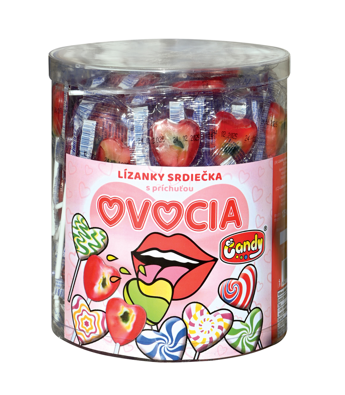 TOL Lízanka ovocná srdiečko 125 x 8 g