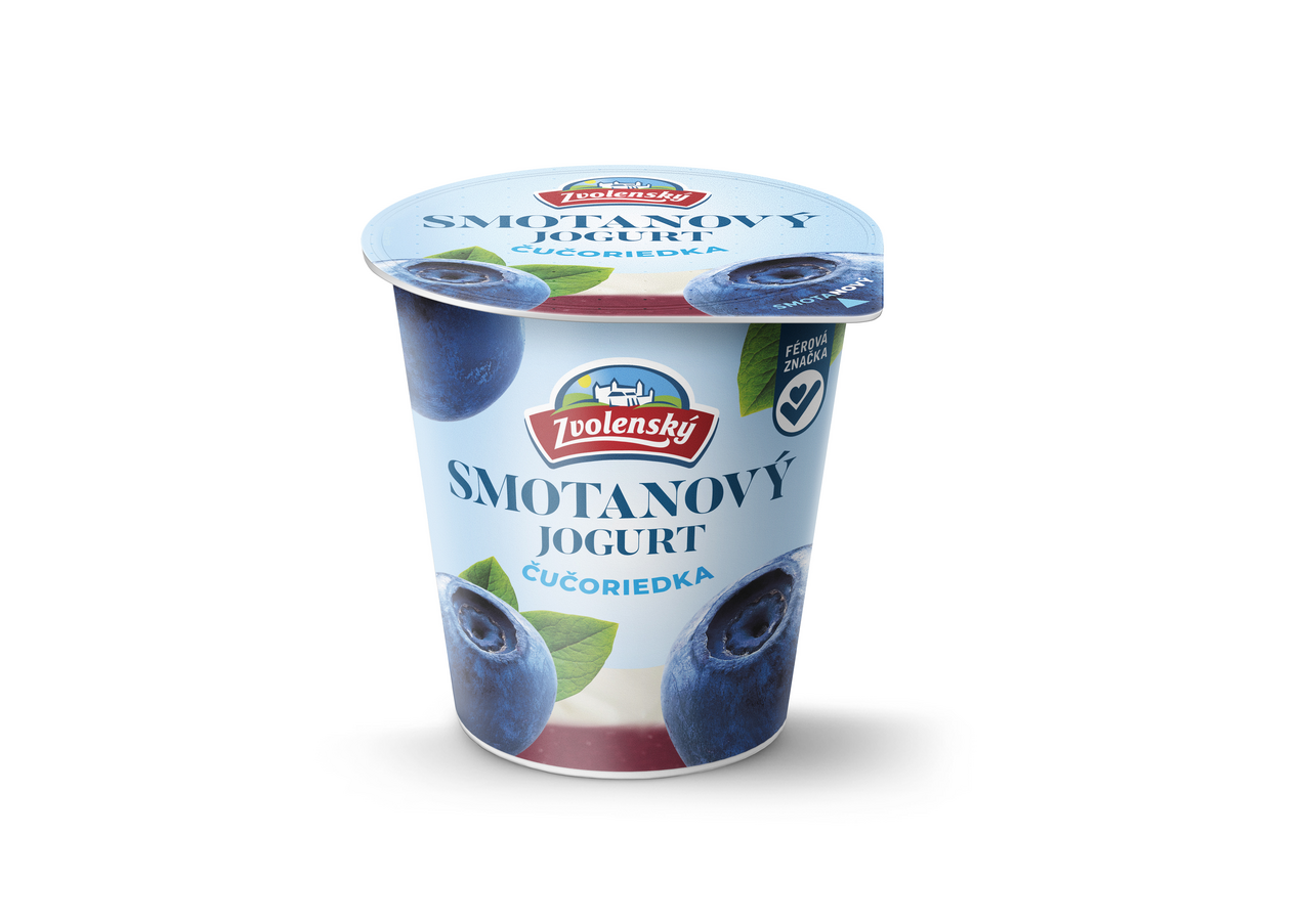 Zvolenský Smotanový jogurt čučoriedka chlad. 20 x 145 g