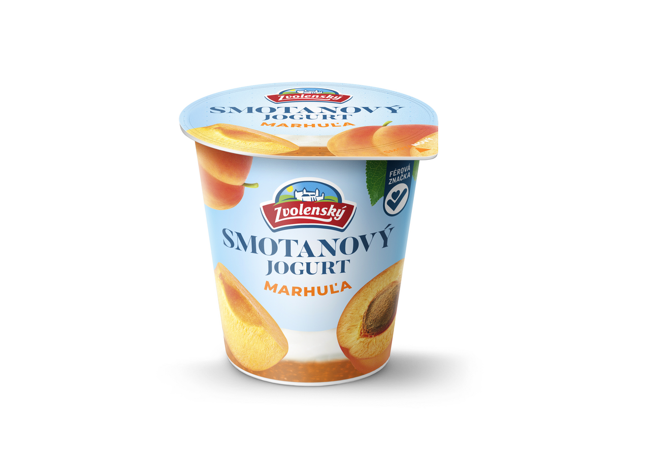 Zvolenský Smotanový jogurt marhuľa chlad. 20 x 145 g