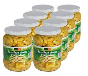 NOVOFRUCT Fazuľové struky žlté 8 x 660 g