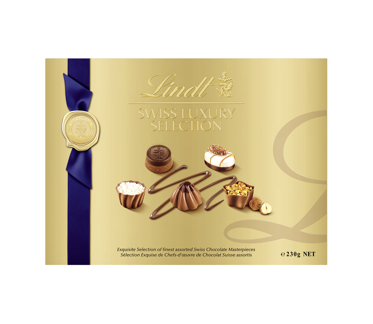 Lindt Swiss Luxury Selection dezert v mliečnej čokoláde 230 g
