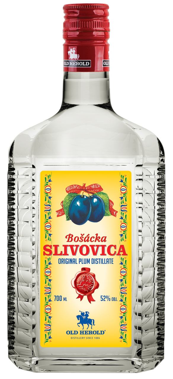 Old Herold Bošácka slivovica exclusive hranatá flaša 52% 700 ml