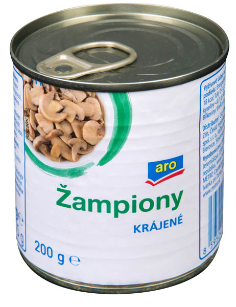 aro Šampiňóny krájané 12 x 200 g