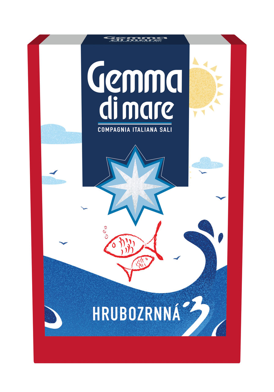GEMMA DI MARE soľ morská hrubozrnná 1 kg