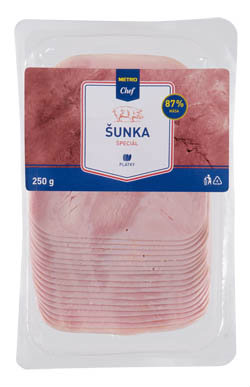 METRO Chef Šunka špeciál 87% plátky chlad. 250 g