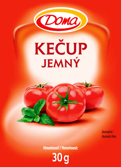 DOMA Kečup jemný porcie chlad. 50 x 30 g