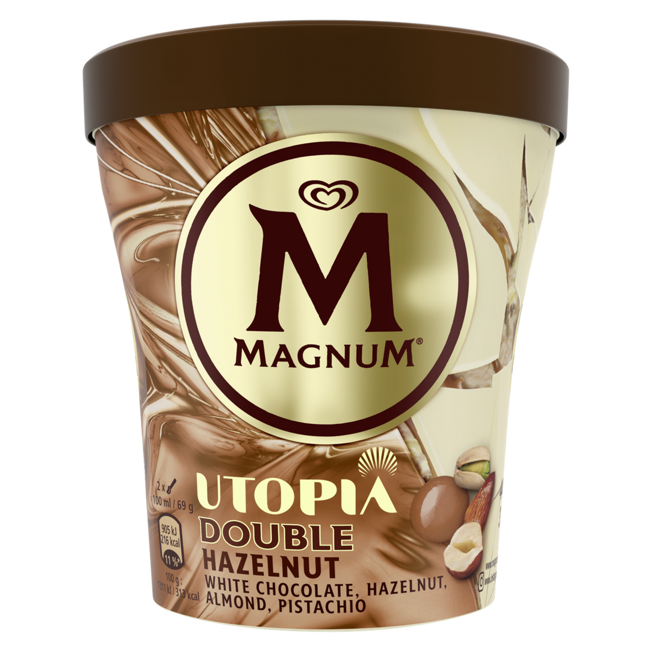 ALGIDA MAGNUM Double hazelnut zmrzlina mraz. 440 ml
