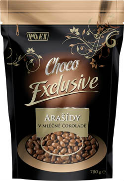 Choco Exclusive Arašidy v mliečnej čokoláde 700 g