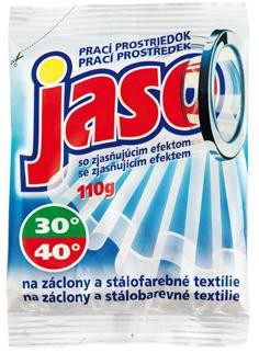 Jaso Prostriedok na záclony a stálofarebné textílie (1 pranie) 4 x 110 g