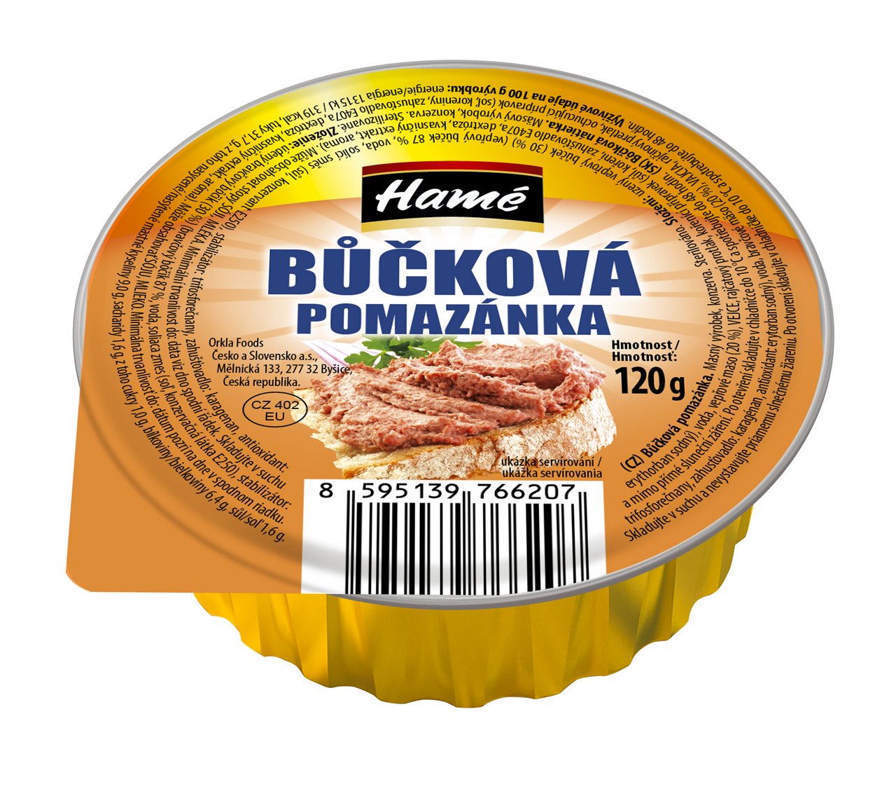 Hamé Bôčiková nátierka 16 x 120 g