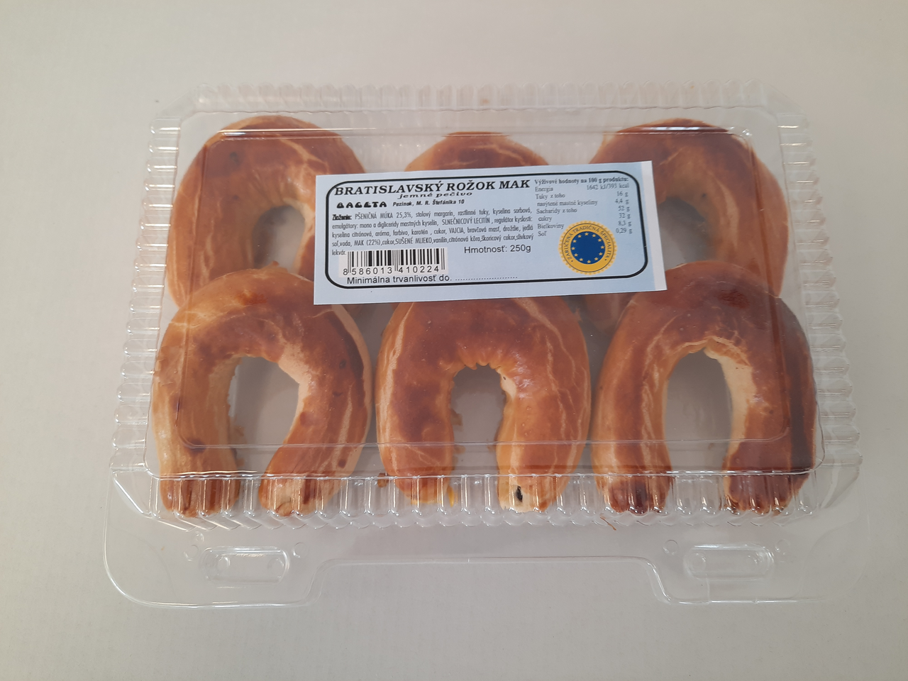 BAGETA Bratislavský rožok makový 250 g