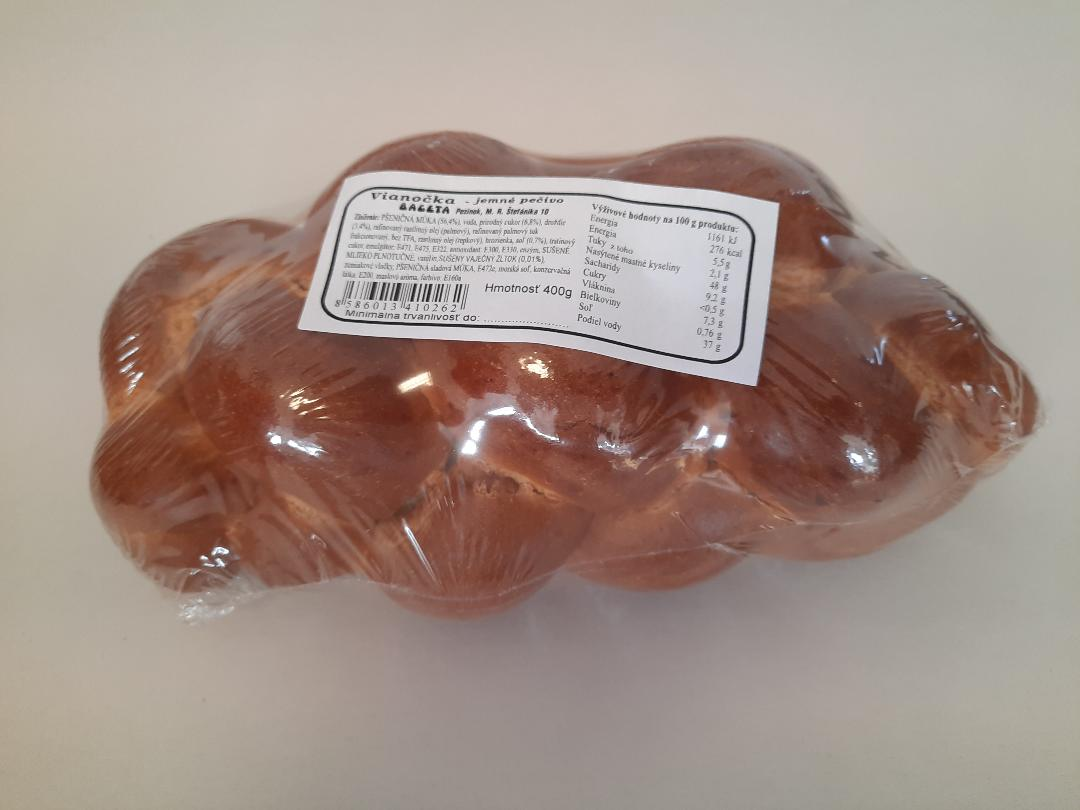 BAGETA Vianočka s hrozienkami 400 g