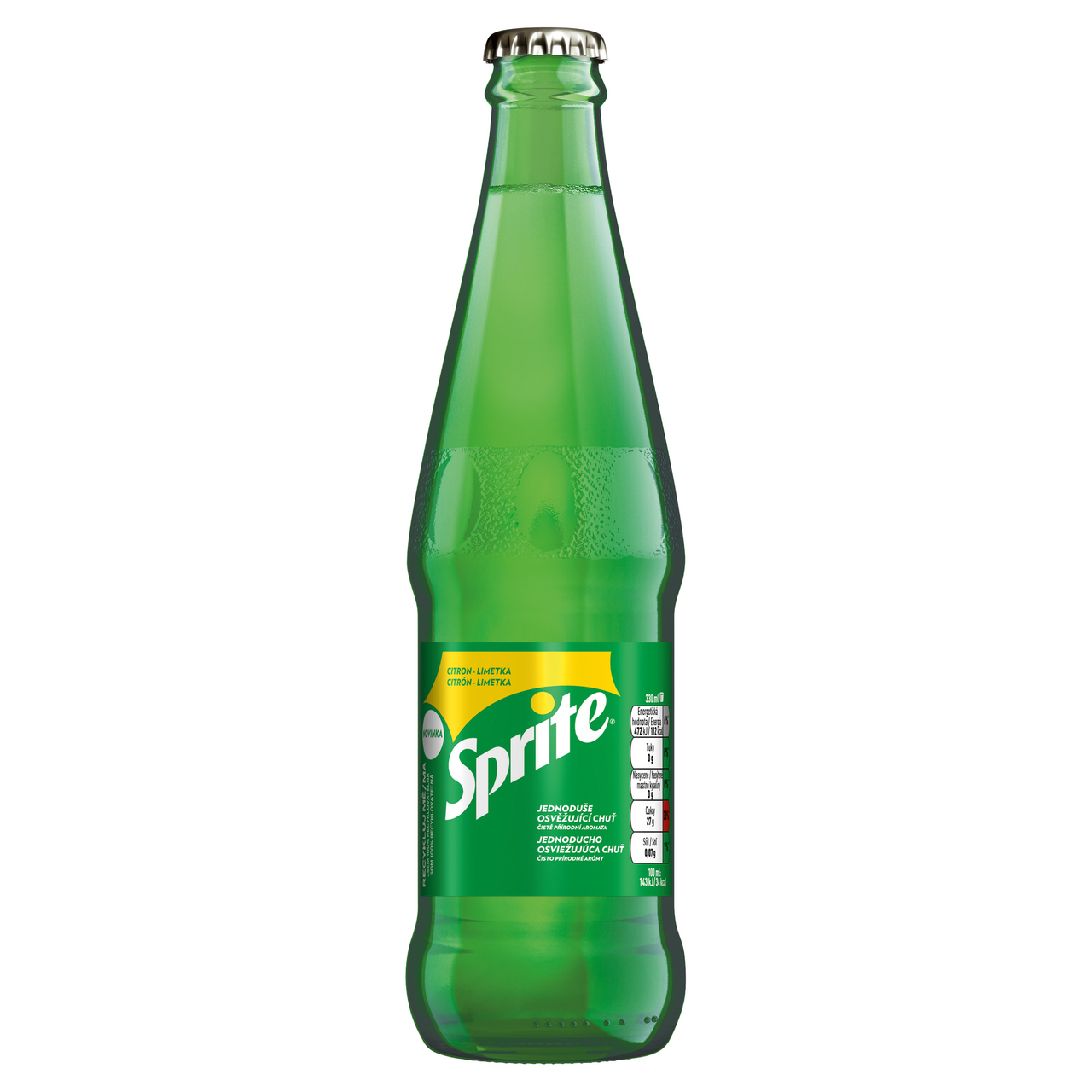 Sprite limonáda 24 x 330 ml vratná fľaša SKLO