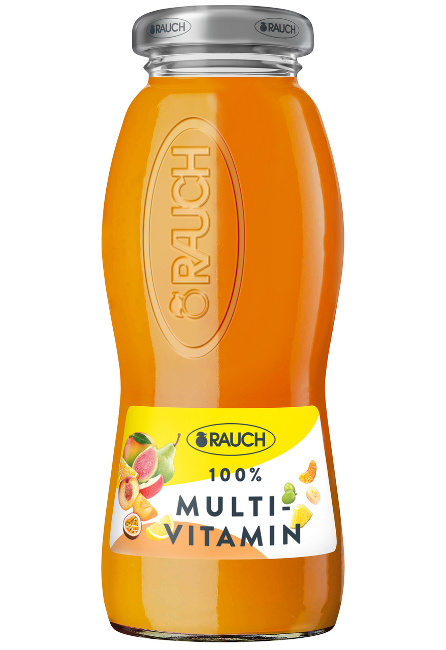 RAUCH džús multivitamín 100 % 24 x 200 ml SKLO