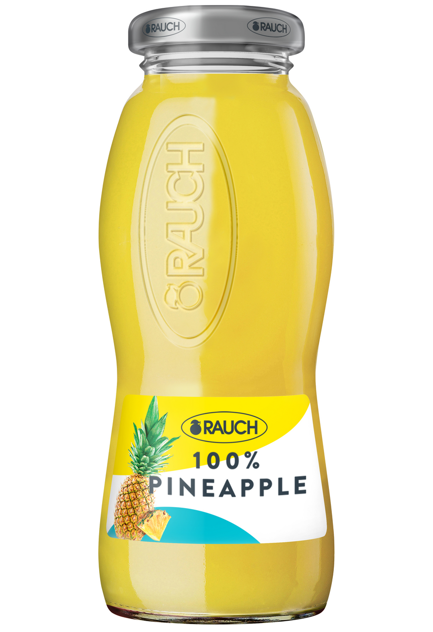 Rauch džús ananás 100 % 24 x 200 ml SKLO