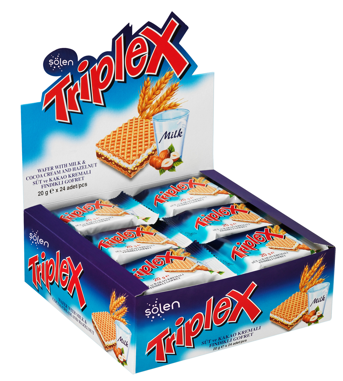 SÖLEN Triplex plnené oblátky 24 x 20 g