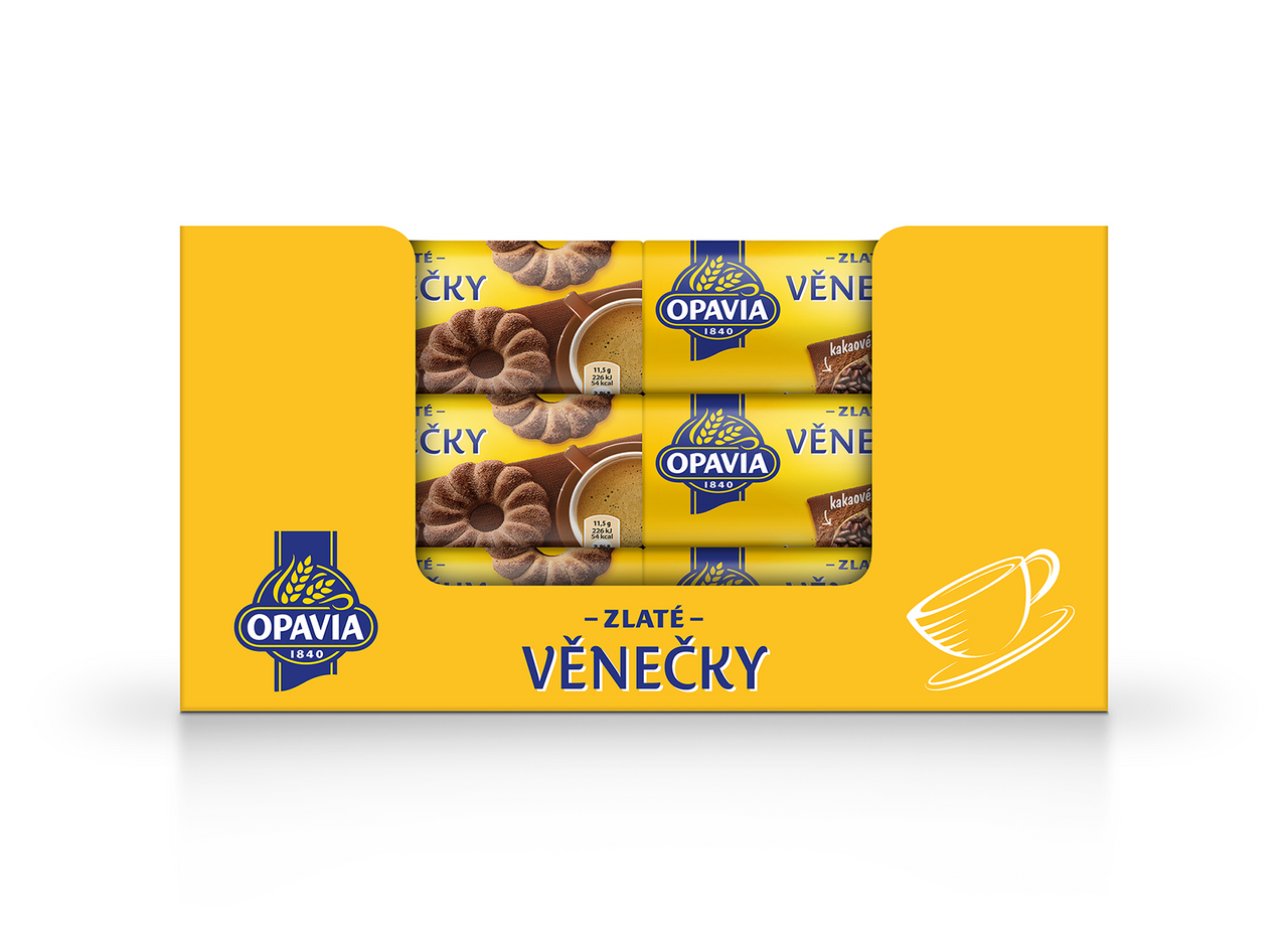 Opavia Zlaté venčeky kakaové 12 x 150 g