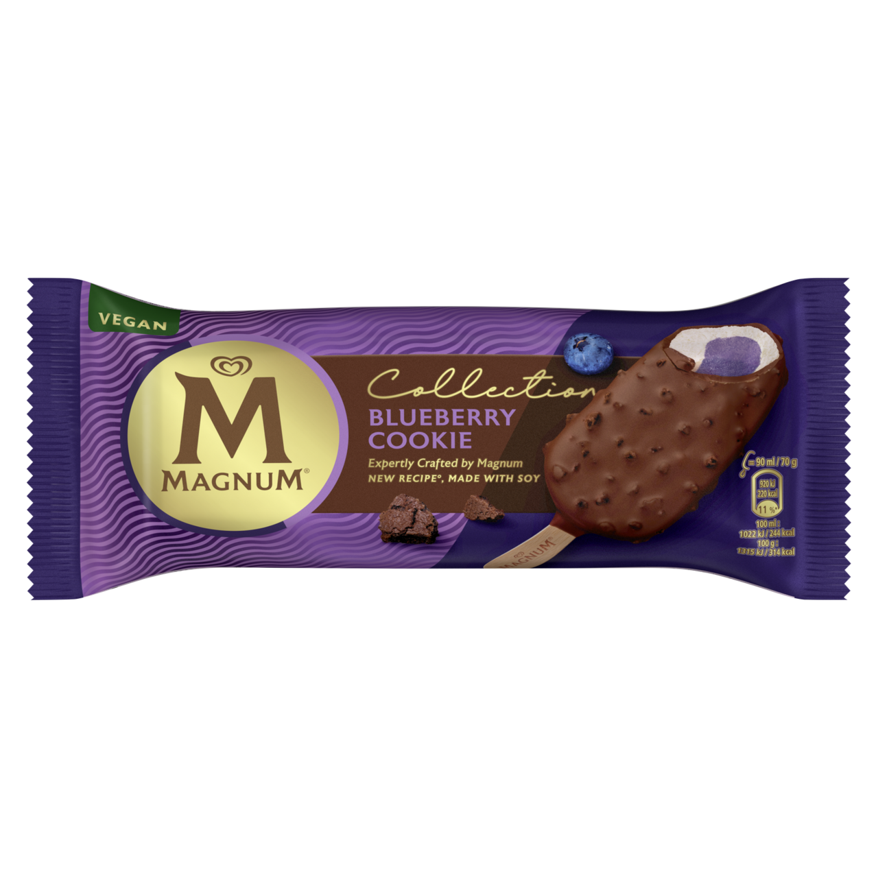 ALGIDA MAGNUM Vegan čučoriedka nanuk mraz. 20 x 90 ml