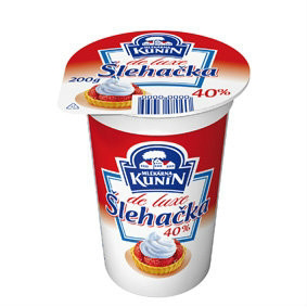 MLÉKÁRNA KUNÍN Šľahačka de luxe 40 % živoč. chlad. 10 x 200 g