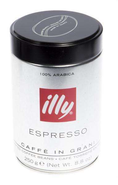 illy Espresso Caffé dark káva zrnková 250 g dóza