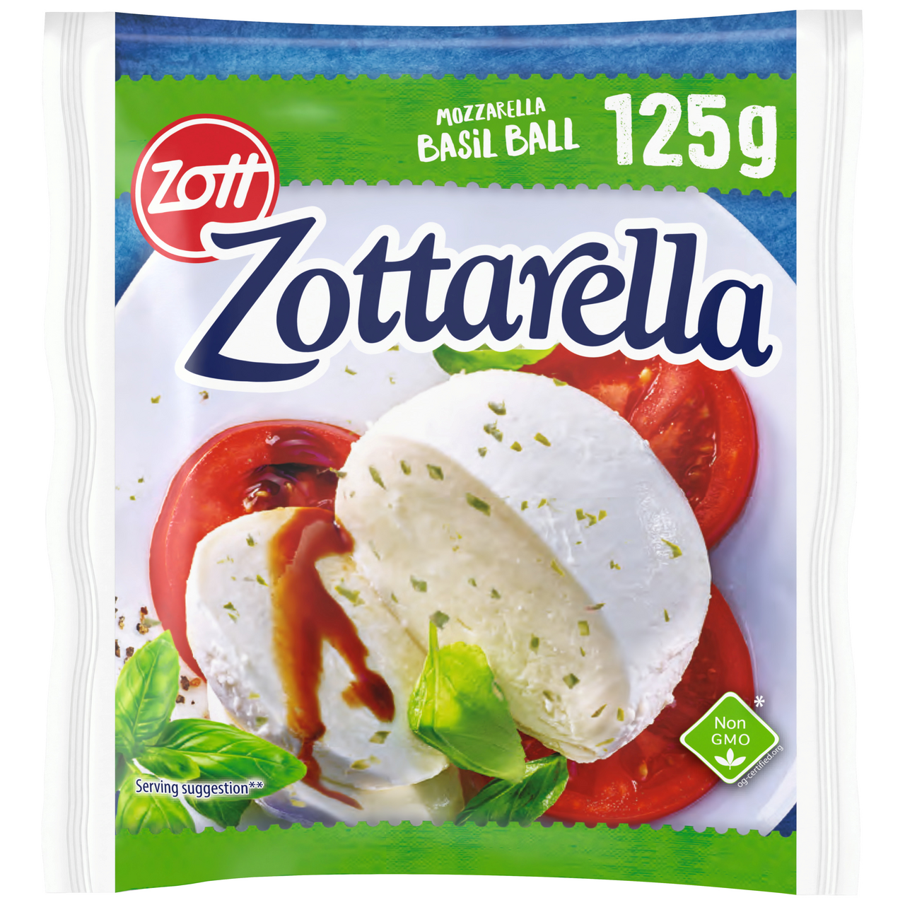 Zott Zottarella s bazalkou chlad. 125 g