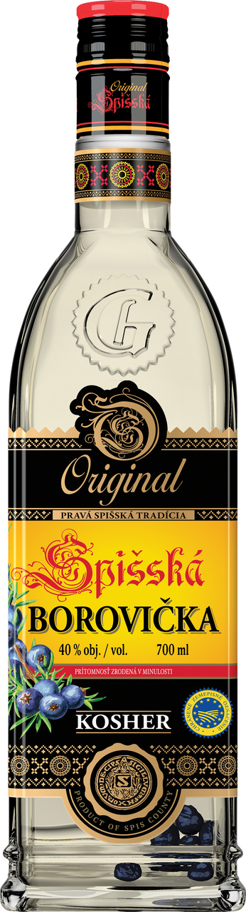 Original Spišská borovička Kosher 40% 700 ml