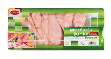 LE&CO Šunka morčacia výberová plátky shaved chlad. 200 g