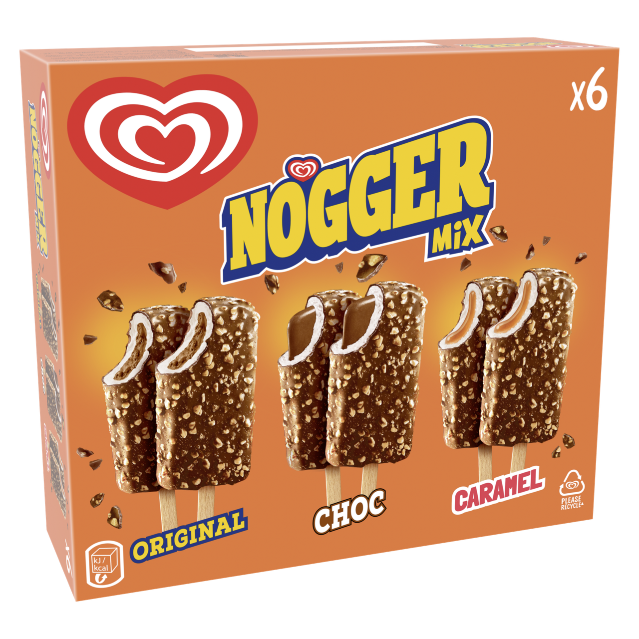 ALGIDA NOGGER Mix nanukov mraz. 6 x 548 ml