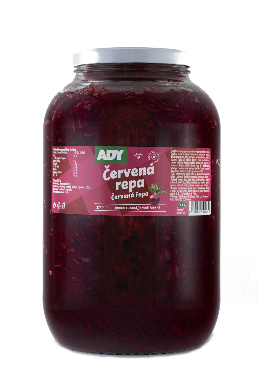 ADY Repa červená jemne rezaná 3720 ml