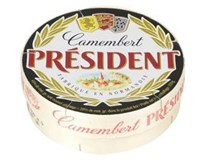 Président Camembert syr s bielou plesňou chlad. 1x250 g