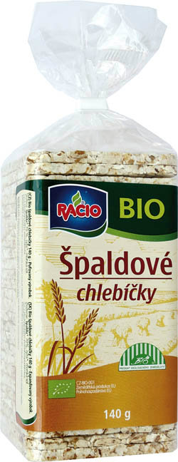 RACIO Špaldové chlebíčky BIO 140 g