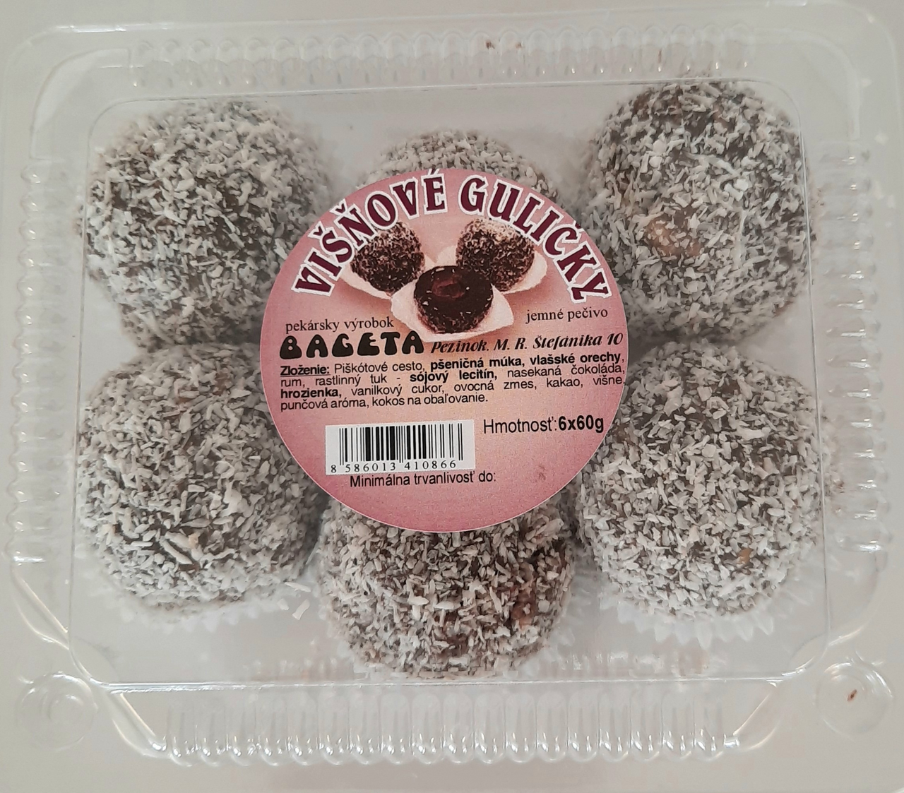 BAGETA Višňové guličky chlad. 360 g