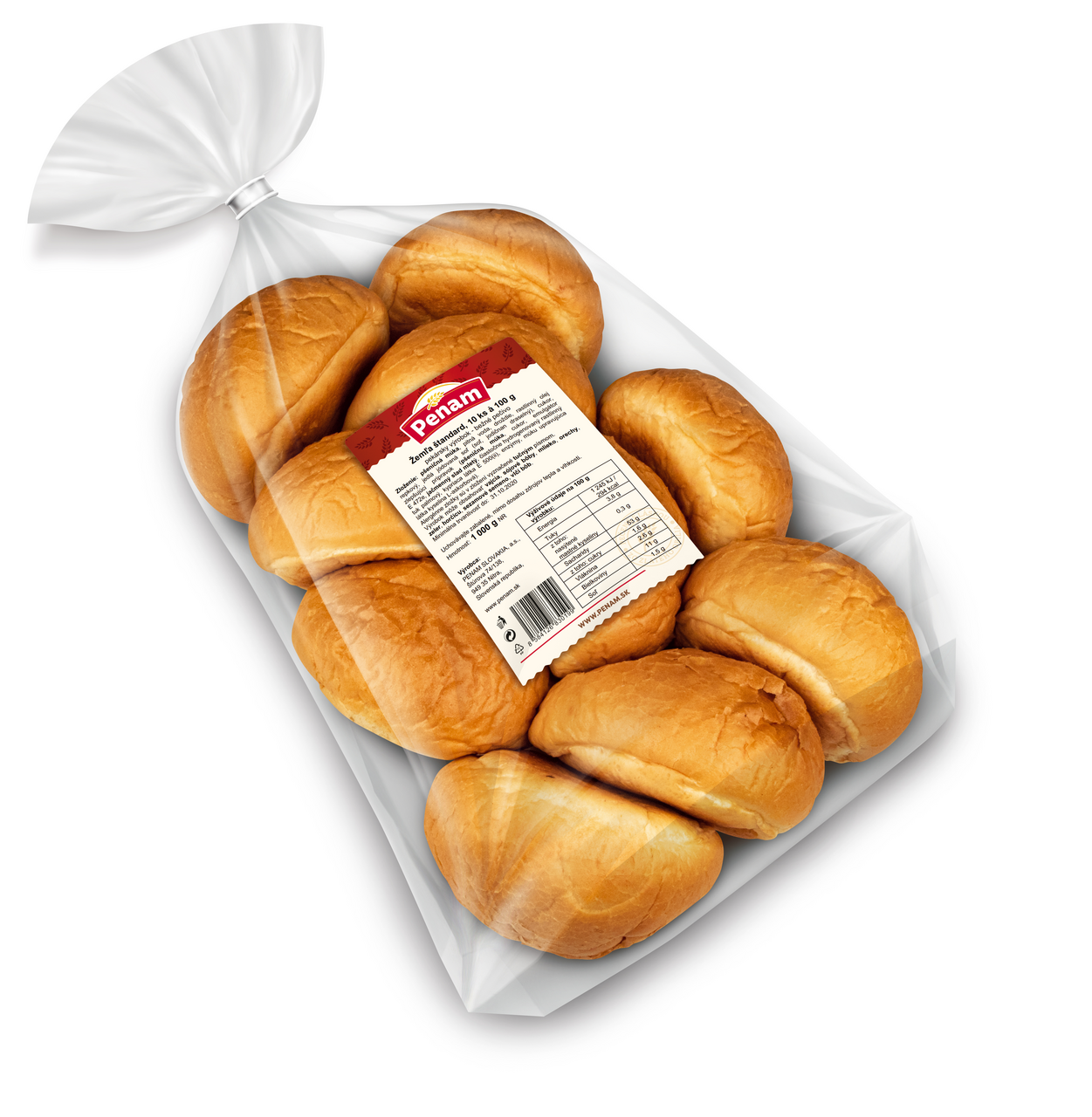 Penam Žemľa štandard balená 10 x 100 g