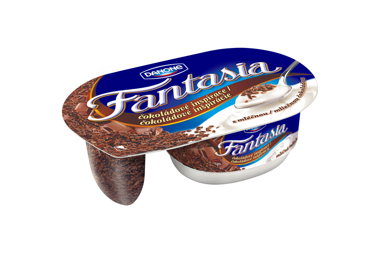 DANONE Fantasia Jogurt mliečna čokoláda chlad. 4 x 106 g