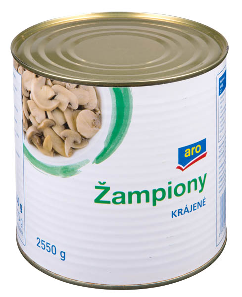 aro Šampiňóny krájané 2550 g