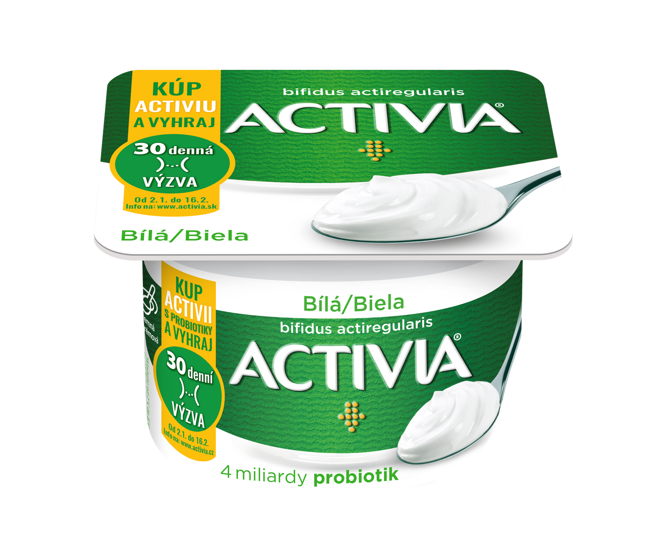 DANONE ACTIVIA jogurt biely chlad. 8 x 120 g